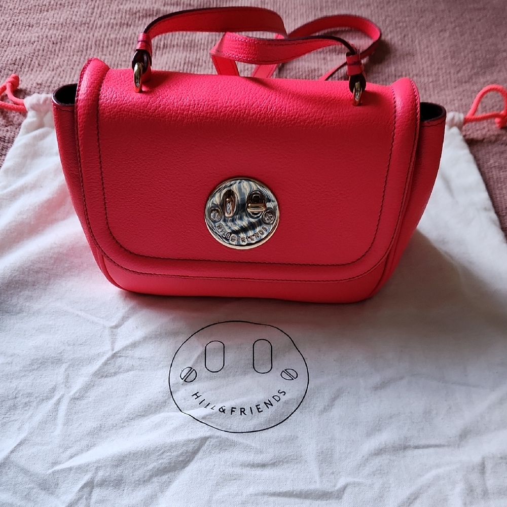 Hill and Friends Happy Crossbody Bag Hot Pink
